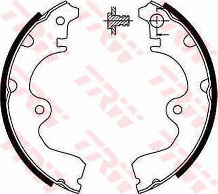 TRW GS8554 - Комплект спирачна челюст vvparts.bg