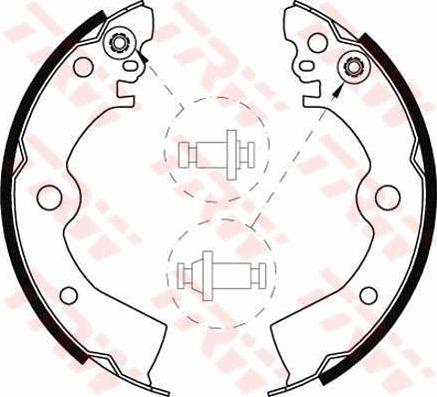 TRW GS8556 - Комплект спирачна челюст vvparts.bg