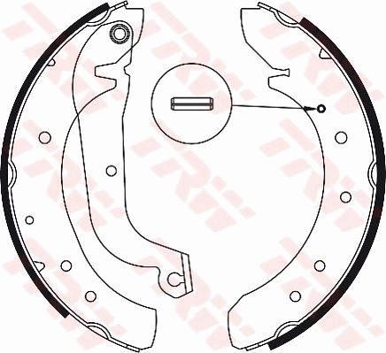 TRW GS8562 - Комплект спирачна челюст vvparts.bg