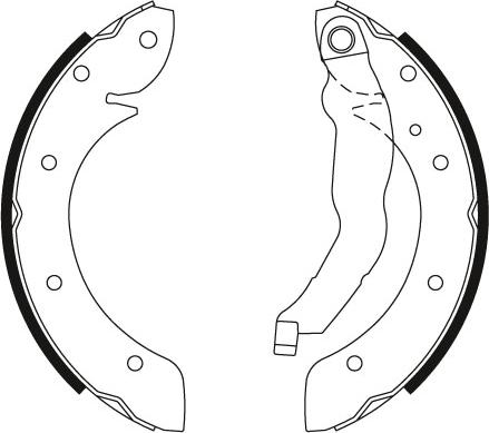 TRW GS8528 - Комплект спирачна челюст vvparts.bg