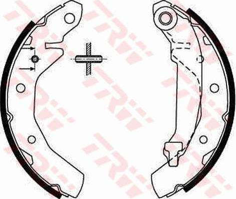 TRW GS8645 - Комплект спирачна челюст vvparts.bg