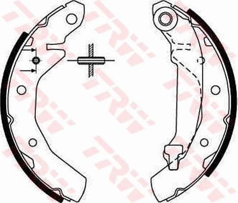 TRW GS8646 - Комплект спирачна челюст vvparts.bg