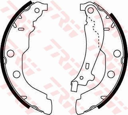 TRW GS8617 - Комплект спирачна челюст vvparts.bg