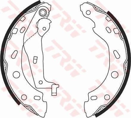 TRW GS8685 - Комплект спирачна челюст vvparts.bg