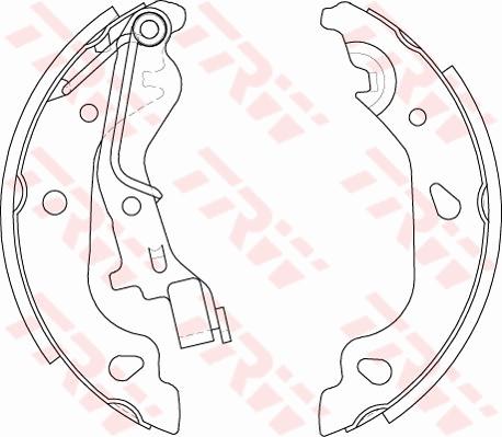 TRW GS8687 - Комплект спирачна челюст vvparts.bg