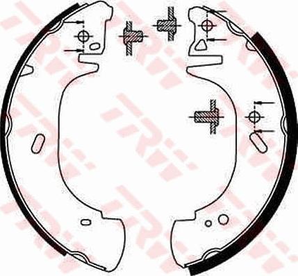 TRW GS8630 - Комплект спирачна челюст vvparts.bg