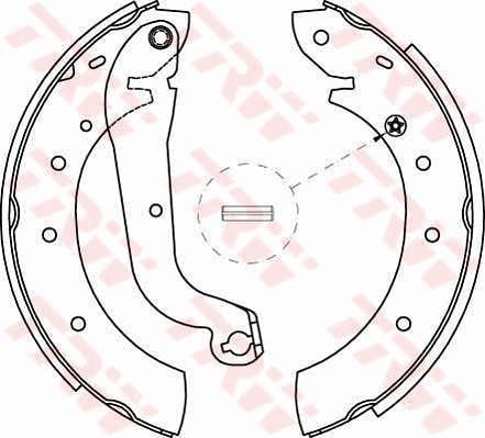 TRW GS8622 - Комплект спирачна челюст vvparts.bg