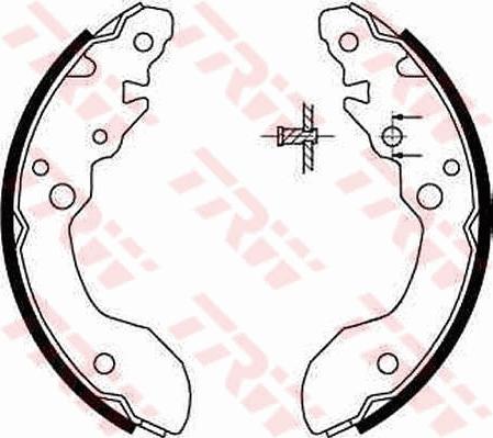 TRW GS8671 - Комплект спирачна челюст vvparts.bg