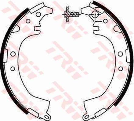 TRW GS8672 - Комплект спирачна челюст vvparts.bg