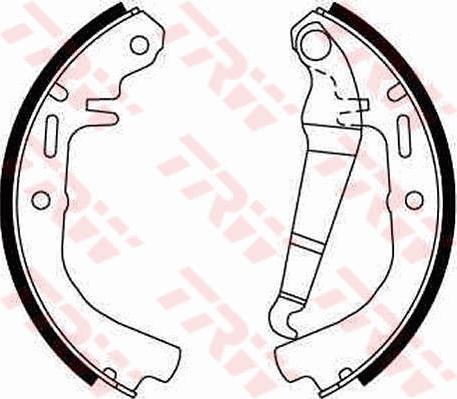 TRW GS8078 - Комплект спирачна челюст vvparts.bg