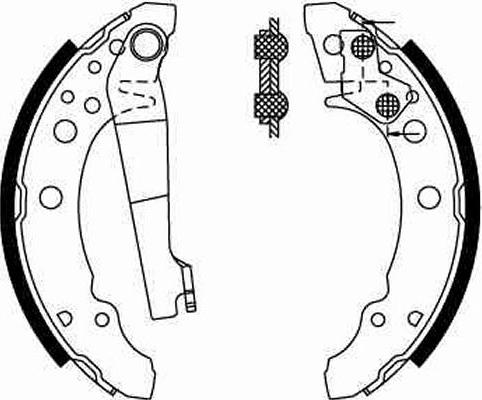 TRW GS8166 - Комплект спирачна челюст vvparts.bg