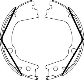 TRW GS8859 - Комплект спирачна челюст, ръчна спирачка vvparts.bg