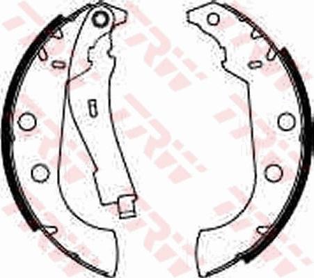 TRW GS8272 - Комплект спирачна челюст vvparts.bg