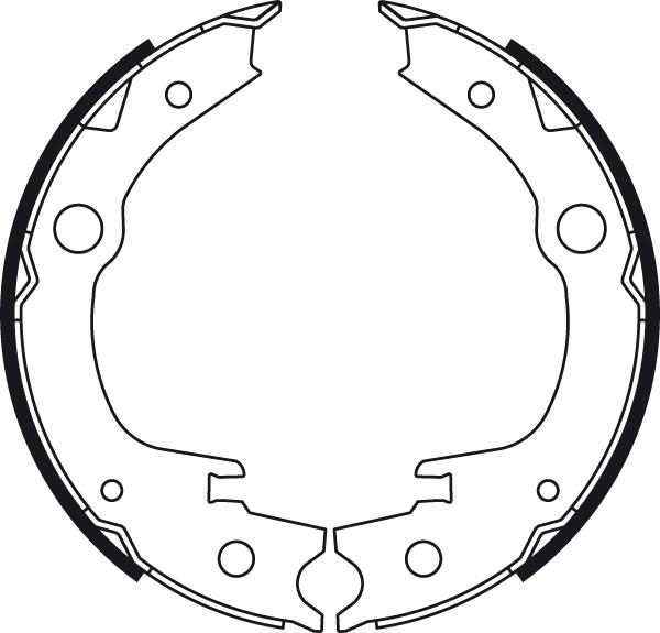 TRW GS8709 - Комплект спирачна челюст, ръчна спирачка vvparts.bg