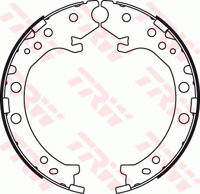 TRW GS8789 - Комплект спирачна челюст, ръчна спирачка vvparts.bg