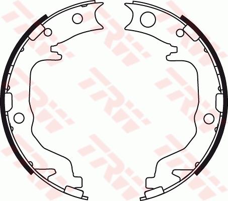 TRW GS8783 - Комплект спирачна челюст, ръчна спирачка vvparts.bg