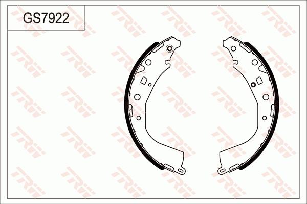 TRW GS7922 - Комплект спирачна челюст vvparts.bg