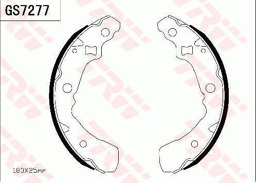 TRW GS7277 - Комплект спирачна челюст vvparts.bg