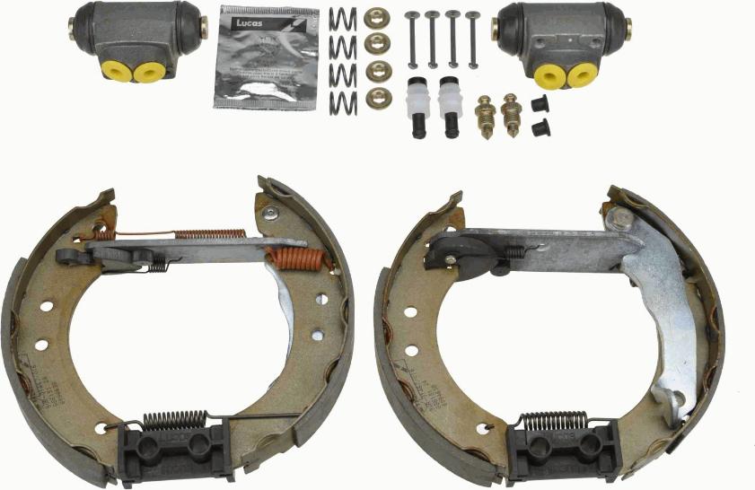 TRW GSK1633 - Комплект спирачна челюст vvparts.bg