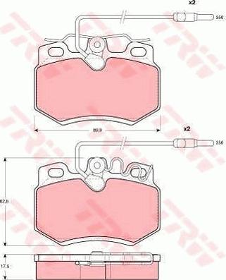 TRW GTD1021 - Спирачен комплект, дискови спирачки vvparts.bg