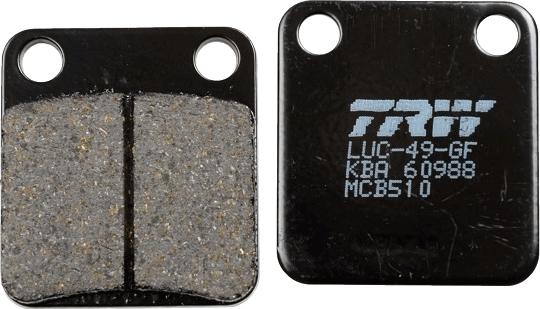 TRW MCB510 - Комплект спирачно феродо, дискови спирачки vvparts.bg