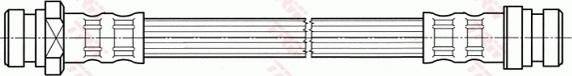 TRW PHA448 - Спирачен маркуч vvparts.bg