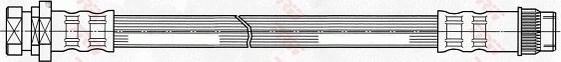 TRW PHA434 - Спирачен маркуч vvparts.bg