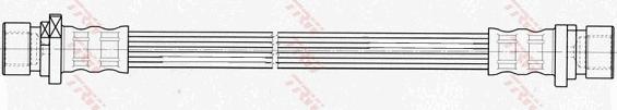 TRW PHA505 - Спирачен маркуч vvparts.bg