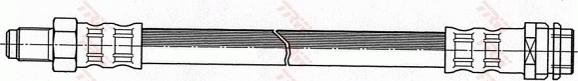 TRW PHB447 - Спирачен маркуч vvparts.bg