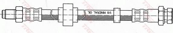 TRW PHB451 - Спирачен маркуч vvparts.bg