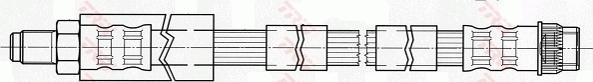 TRW PHB431 - Спирачен маркуч vvparts.bg