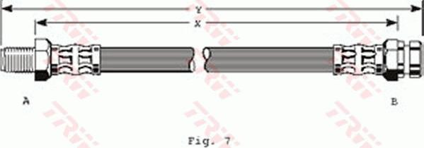 TRW PHB149 - Спирачен маркуч vvparts.bg