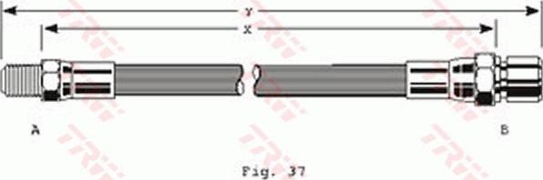 TRW PHB119 - Спирачен маркуч vvparts.bg