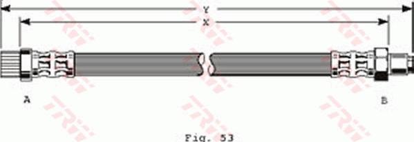 TRW PHB372 - Спирачен маркуч vvparts.bg