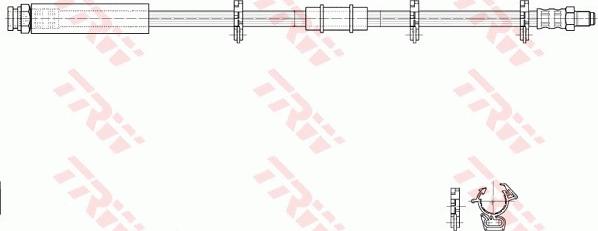 TRW PHB291 - Спирачен маркуч vvparts.bg