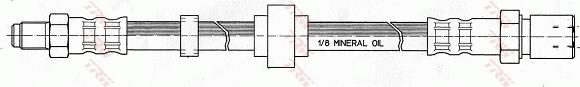 TRW PHB219 - Спирачен маркуч vvparts.bg