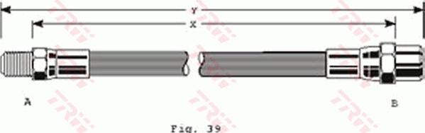 TRW PHB211 - Спирачен маркуч vvparts.bg