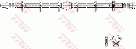 TRW PHB223 - Спирачен маркуч vvparts.bg