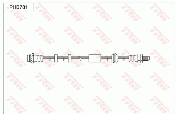 TRW PHB781 - Спирачен маркуч vvparts.bg