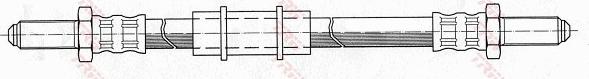 TRW PHC101 - Спирачен маркуч vvparts.bg