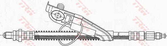 TRW PHC291 - Спирачен маркуч vvparts.bg