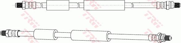 TRW PHC288 - Спирачен маркуч vvparts.bg