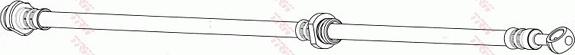 TRW PHD974 - Спирачен маркуч vvparts.bg