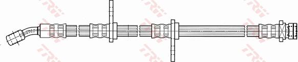 TRW PHD498 - Спирачен маркуч vvparts.bg