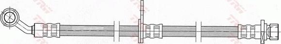 TRW PHD462 - Спирачен маркуч vvparts.bg