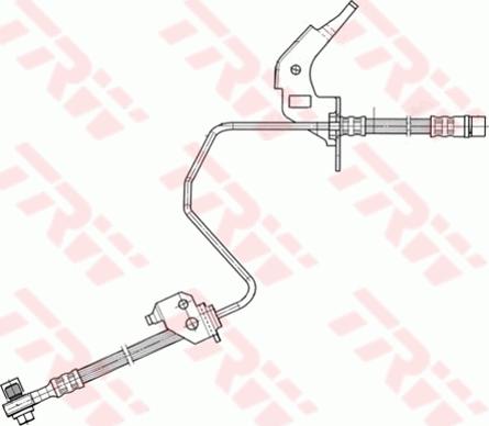 TRW PHD567 - Спирачен маркуч vvparts.bg