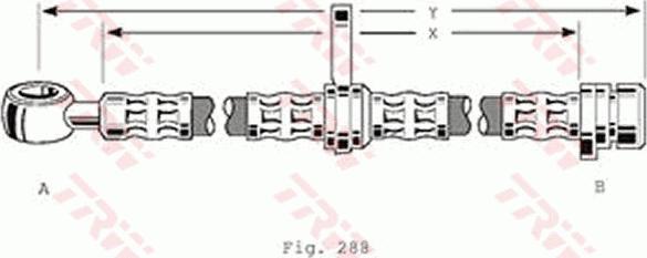 TRW PHD197 - Спирачен маркуч vvparts.bg