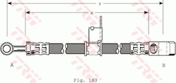 TRW PHD153 - Спирачен маркуч vvparts.bg