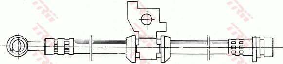 TRW PHD151 - Спирачен маркуч vvparts.bg