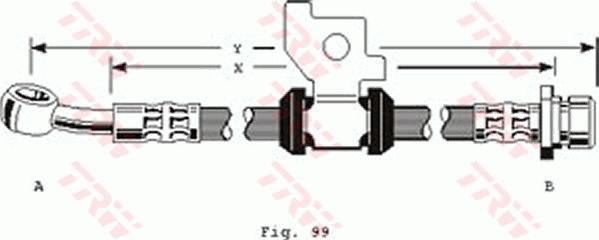 TRW PHD165 - Спирачен маркуч vvparts.bg